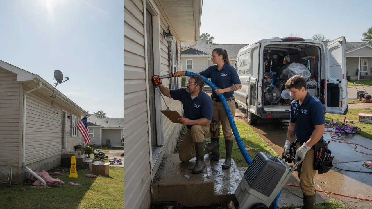 Ceiling Water Damage Restoration in Porterville, MS near me